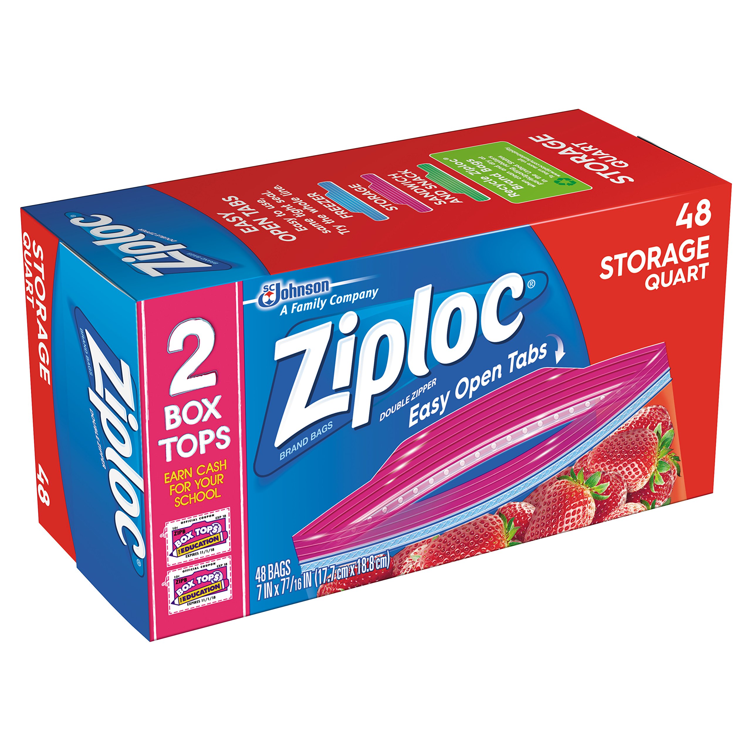 Amazon.com: Ziploc Storage Bags with New Grip 'n Seal Technology
